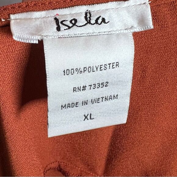 Isela burnt orange with button sides top size XL - Picture 5 of 5